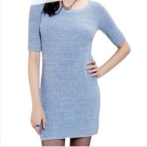 Urban Outfitters Cooperative Sweater Dress Size small, Blue and White.
